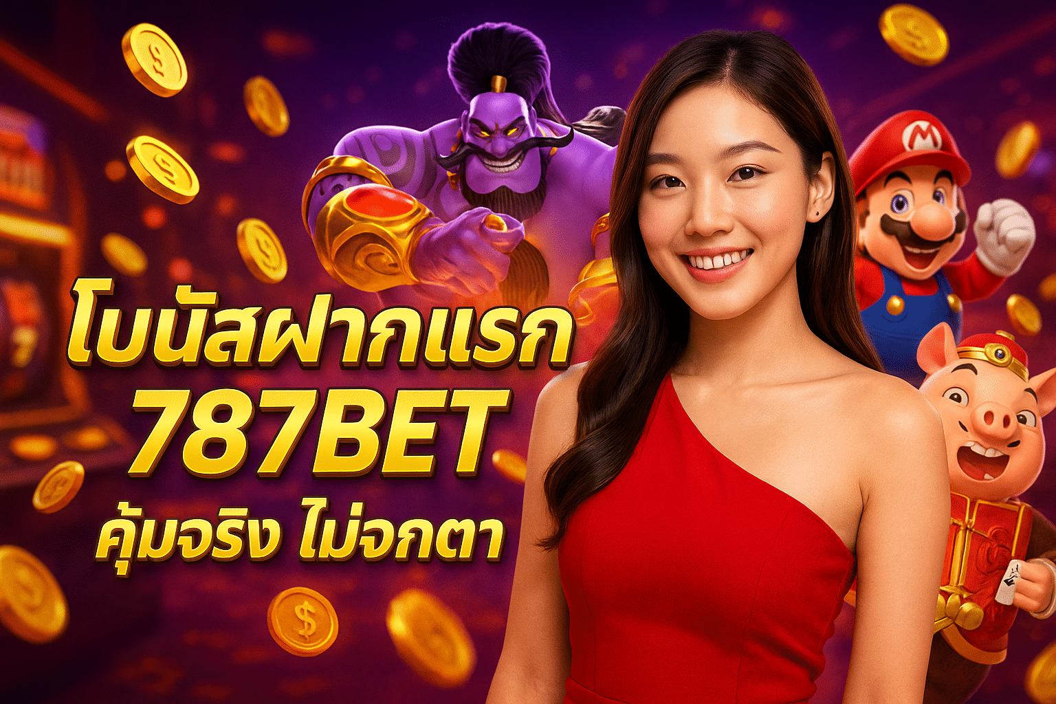 โบนัสฝากแรก 787BET คุ้มจริง ไม่จกตา