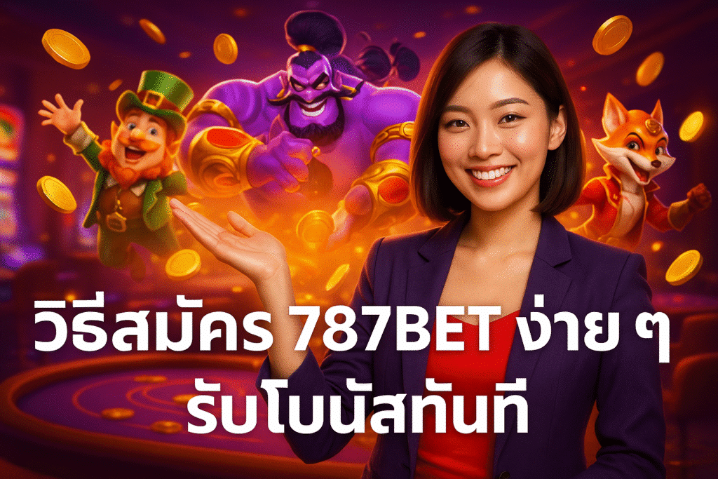 วิธีสมัคร 787BET ง่าย ๆ รับโบนัสทันที