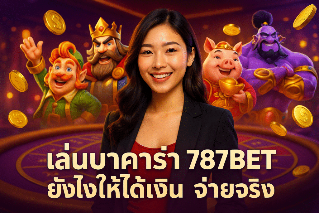 เล่นบาคาร่า 787BET ยังไงให้ได้เงิน จ่ายจริง